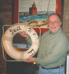 Craig Rich with the second SeaMar III life ring